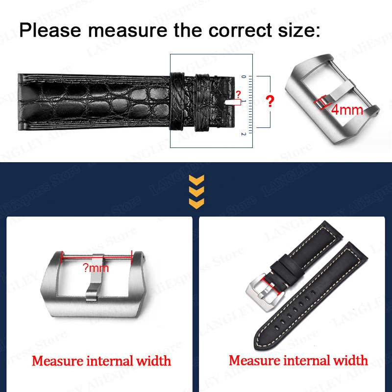 316L Stainless Steel Buckle for Panerai Matte & Polished Pin Buckle 18mm 20mm 22mm 24mm 26mm Metal Watch Band Clasp Accessories