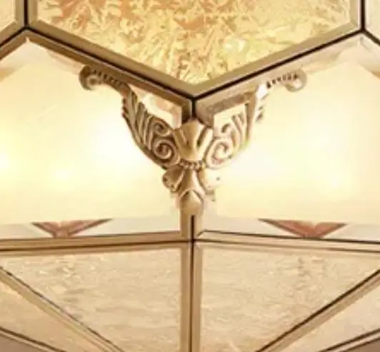 

European Cone Copper LED Ceiling Lights Kids Room Living Room Balcony luminaria de teto vintage Indoor deckenleuchte