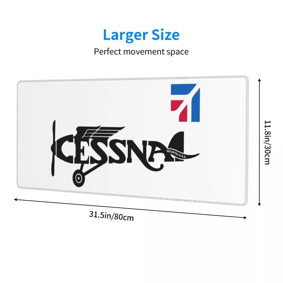 Large Mouse Pad Cessna Logo Gamer PC Laptop Mats Keyboard Carpet Computer Gaming Office Accessories Desk Mat