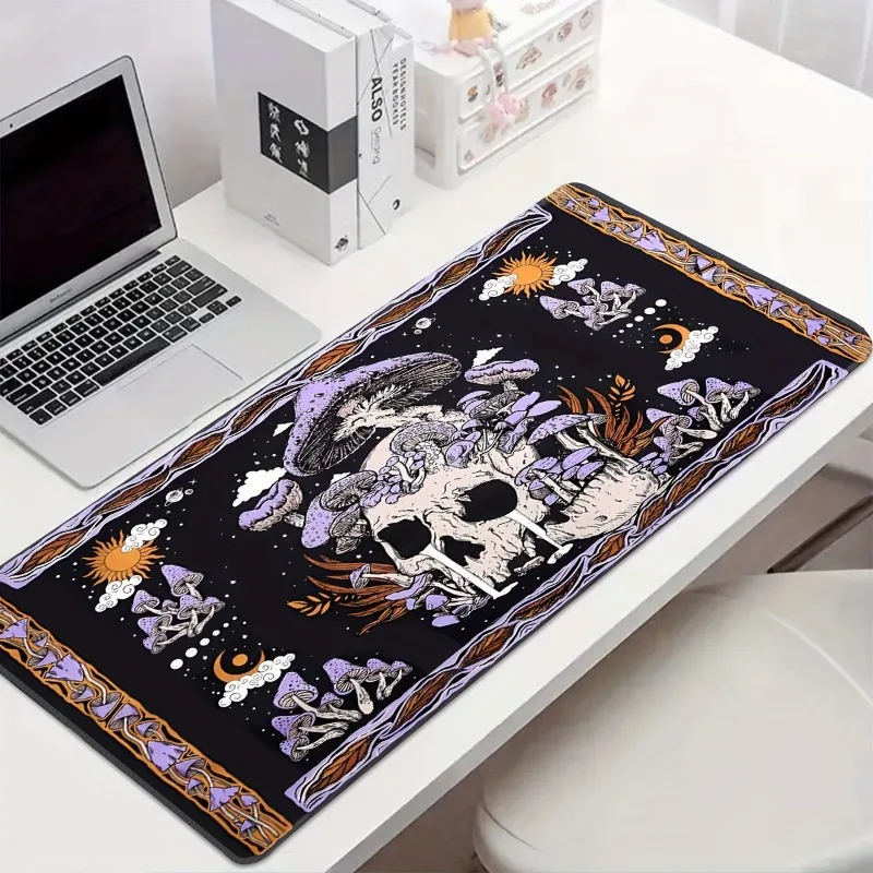 Vintage skull design Large mouse pad Rubber non-slip lock craft mechanical keyboard expansion gaming mats Laptop office pads