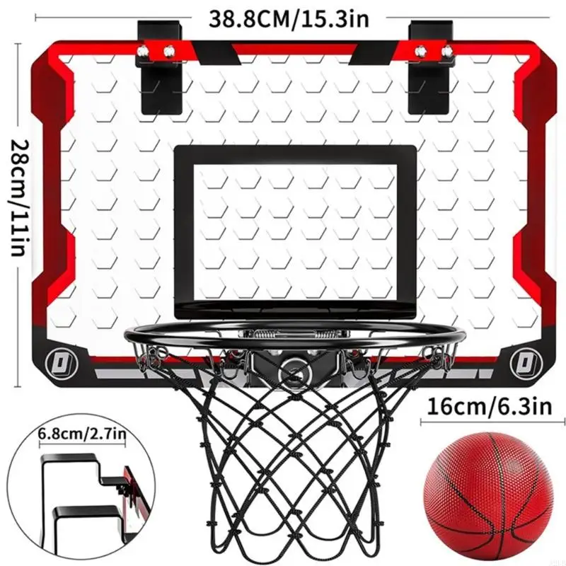 Pack of 1 Kids Basketball Hoop Set Featuring Score Balls ABS backboards for Safe Play Easy Assembly A2UB