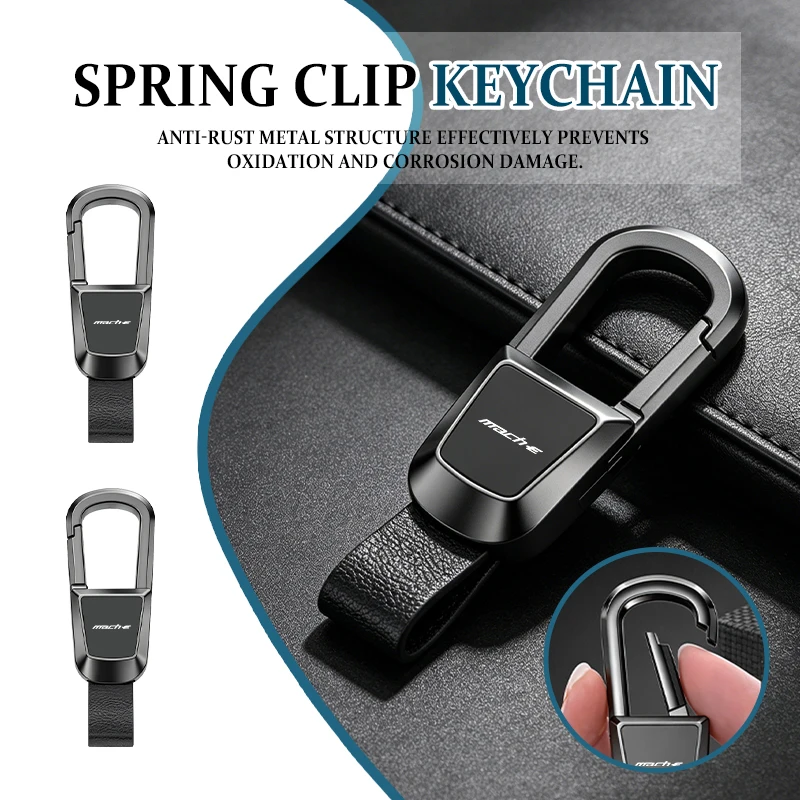 Nuevo llavero de aleación para coche, llaveros de cuero para Mustang Shelby GT GT350 Fender Zapatillas EcoBoost GT500 GT