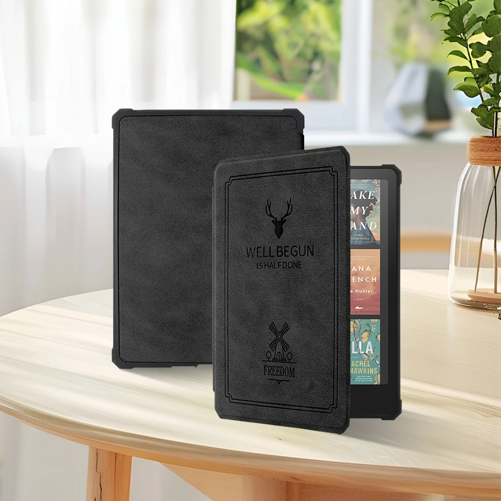 Capa protetora Auto Sleep Wake Smart Cover à prova de choque para Kindle Paperwhite 12a geração 2024 7 polegadas