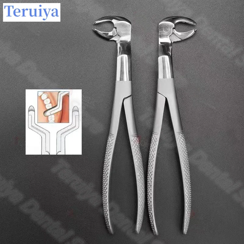 

Professional Anti-Slip Dental Extraction Forceps - High-Precision Tool for Adult Lower 6/7/8 Molar & Impacted Wisdom Tooth Remov