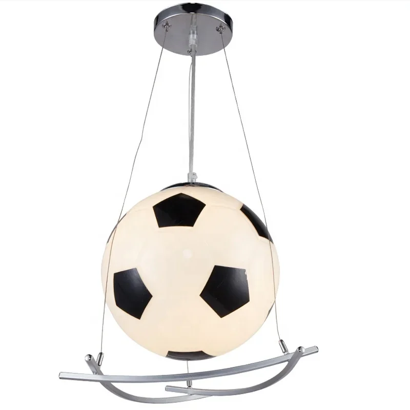 Plafonnier de luxe créatif pour chambre d'enfant, football, garçon, dessin animé, moderne