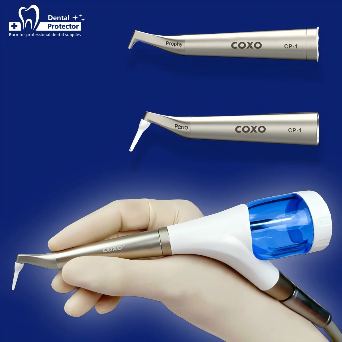 

PROTECTOR COXO CP-1 Dental Air Polishing Prophy Jet Sandblaster Airflow Handpiece Machine for Oral Care