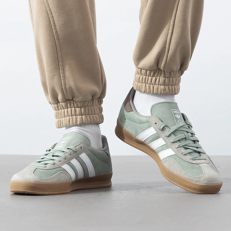 Adidas Originals Gazelle Indoor Men's Casual Shoes Retro Low-Top Sneakers Lightweight Breathable Casual Shoes Ji3526