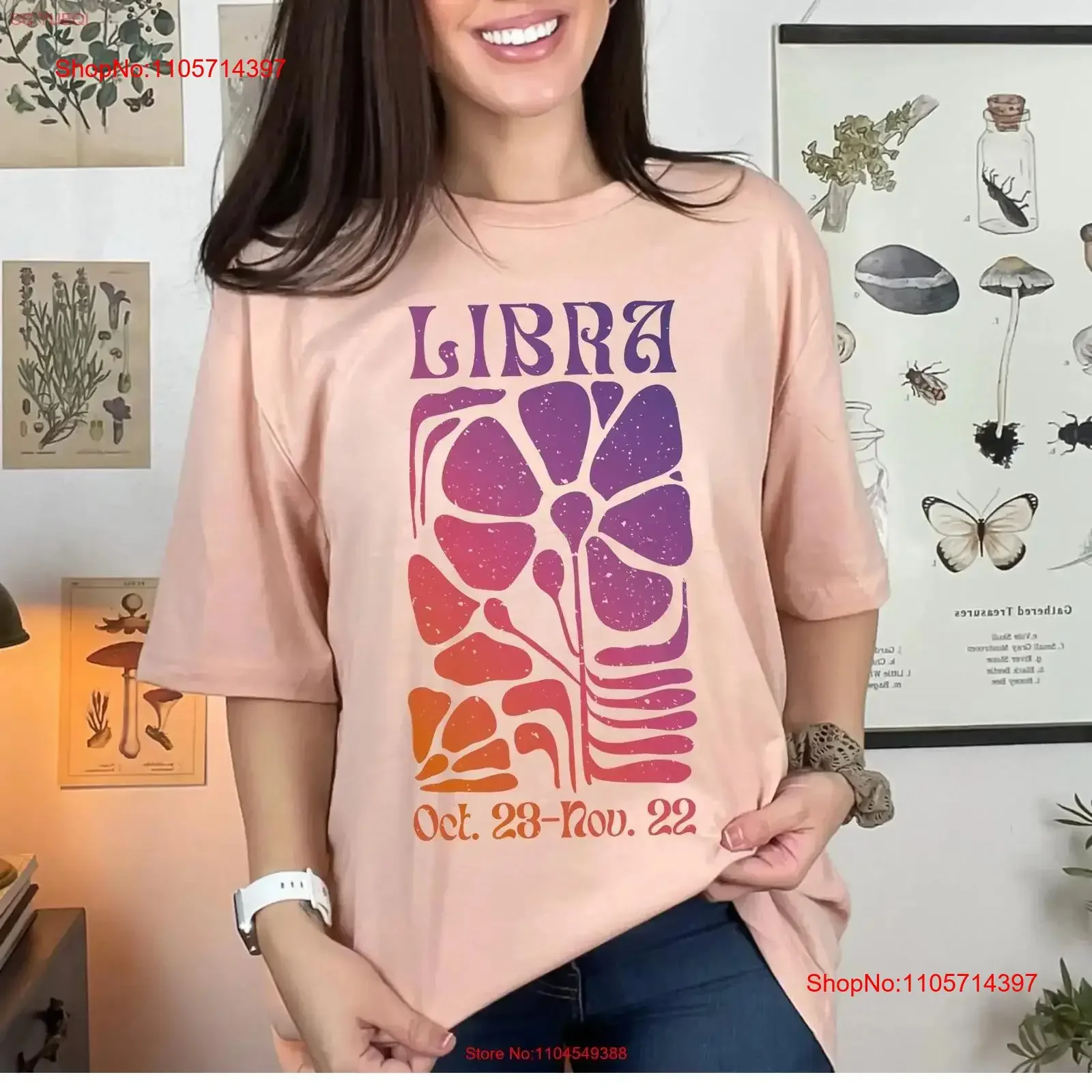 Libra Zodiac Sign T Shirt birthday tee gift astrology lover retro inspired vintage Washed Soft Top For Everyday Wear homme