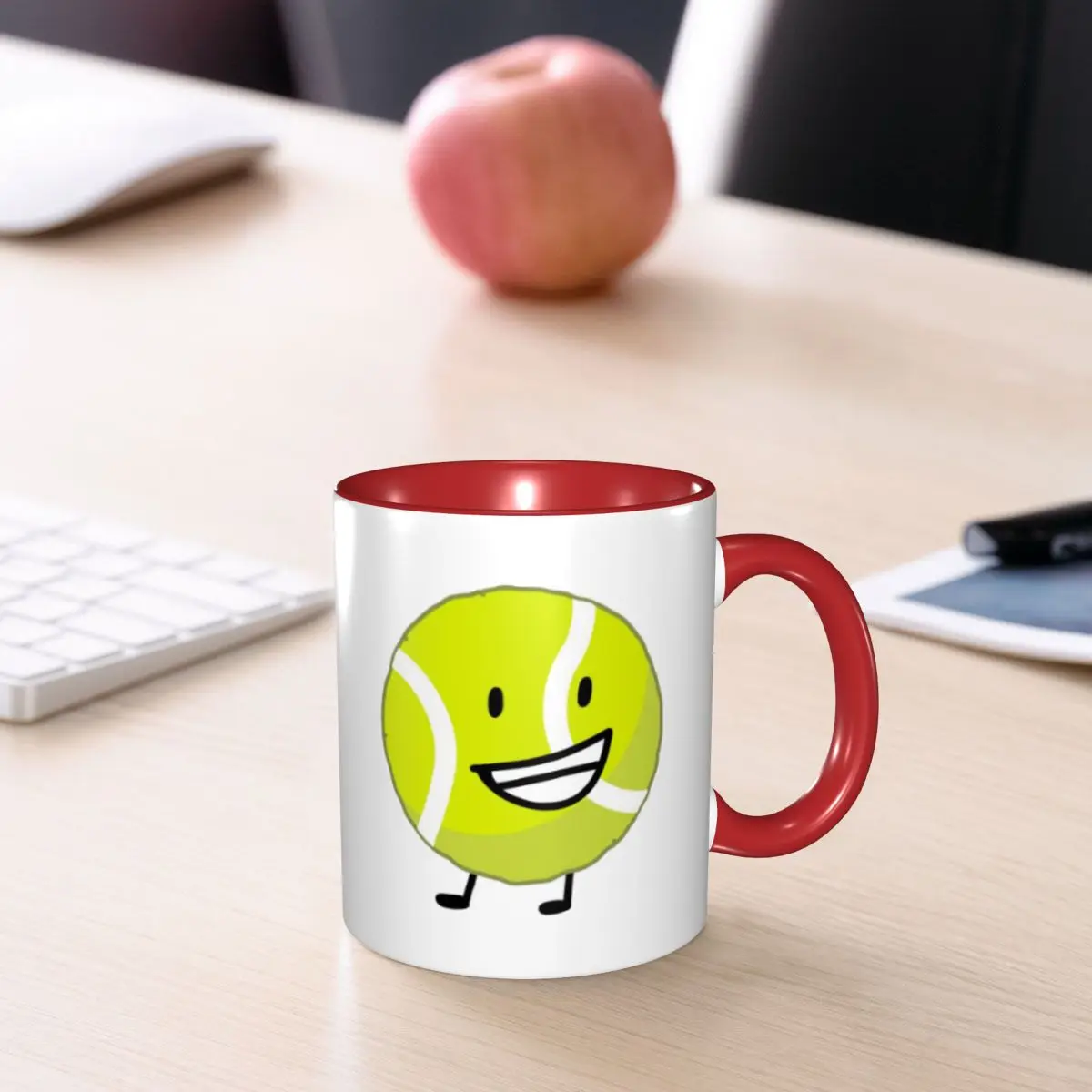 Bfb Tennis Ball Mug Funny Ceramic Coffee Cups Tea Mugs Milk Cup Drinkware Gift for Friends