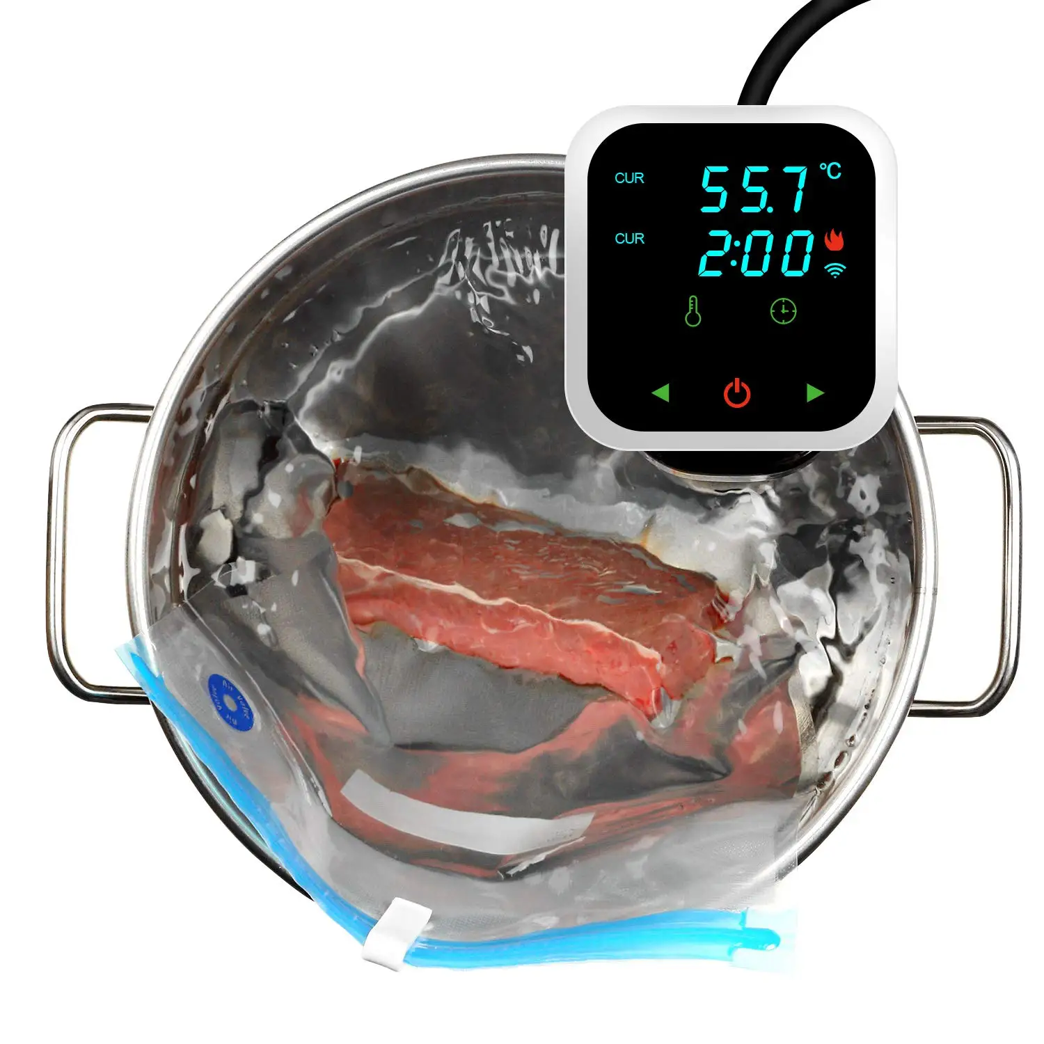 SJ-S012 Waterproof Sous Vide Cooker Immersion Circulator Accurate Cooking With LED Digital Display Smart Slow Cooker Heater