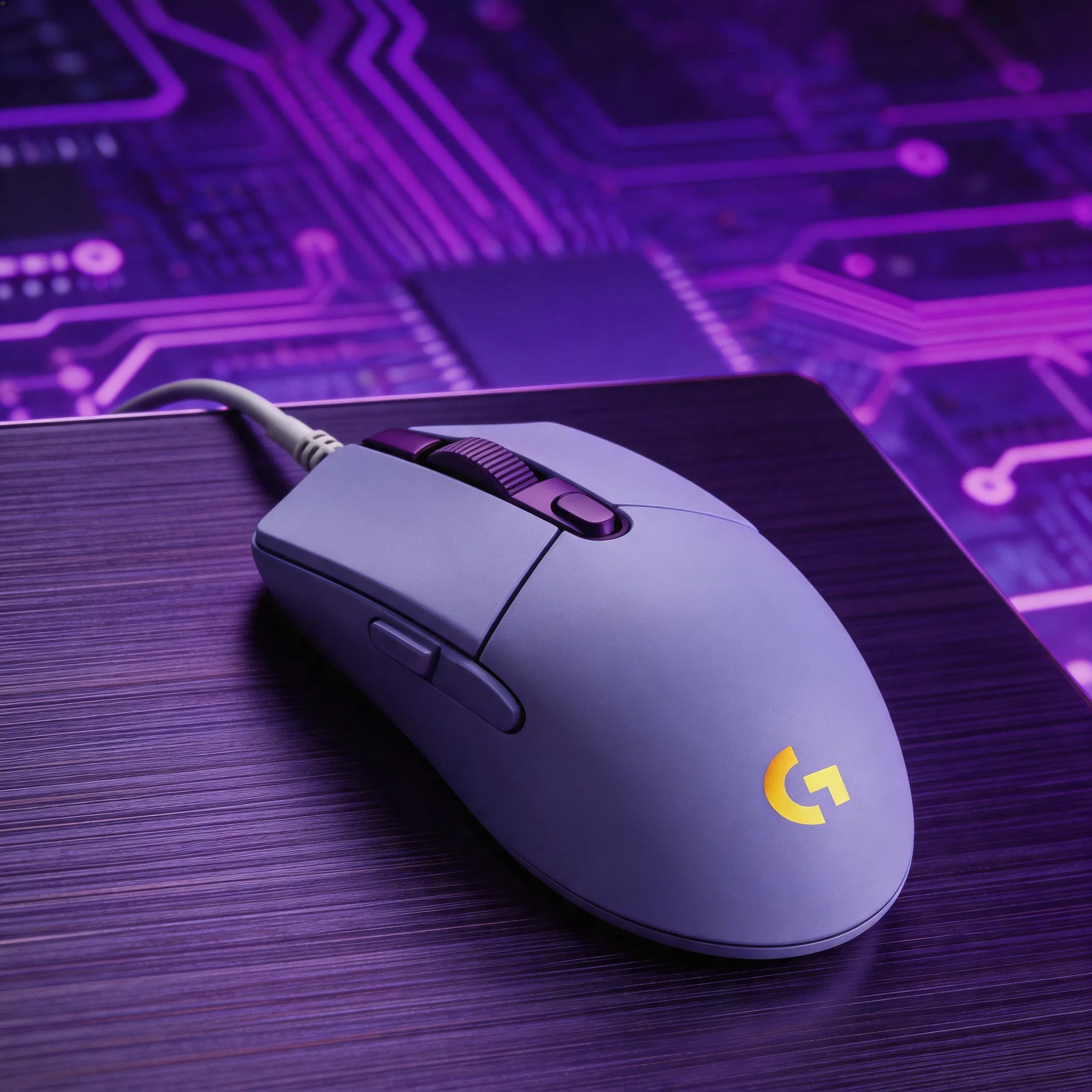 Ratón para juegos con cable Logitech G203/G102, alta precisión de 8000 DPI, diseño ligero, lo que facilita el control de juegos en portátiles.