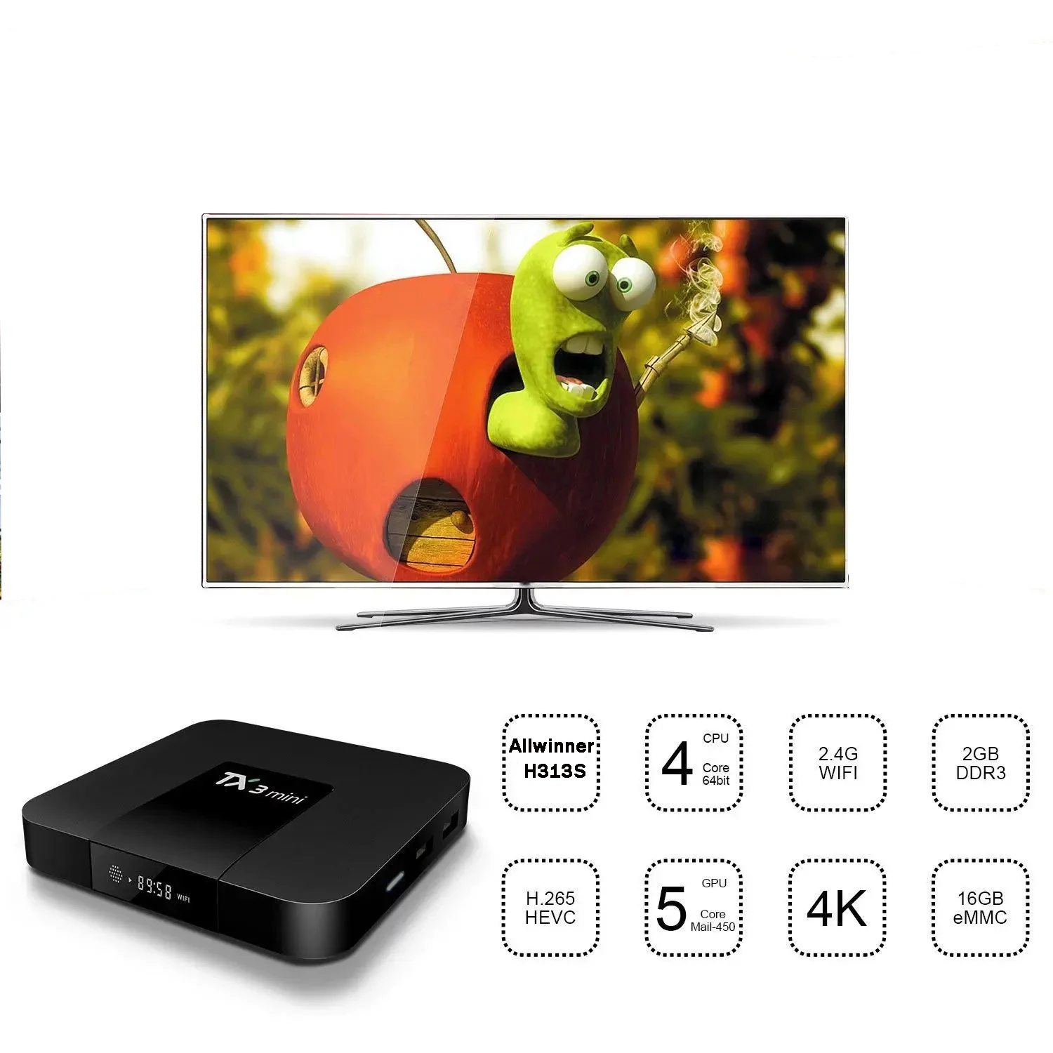 Original Tanix TX3 mini top box Android 11.0 4K HD 2G 16G 4G WiFi 4K TX3 TV Box Smart Allwinner H313S H. 265 2GB 64GB TX6 TV BOX