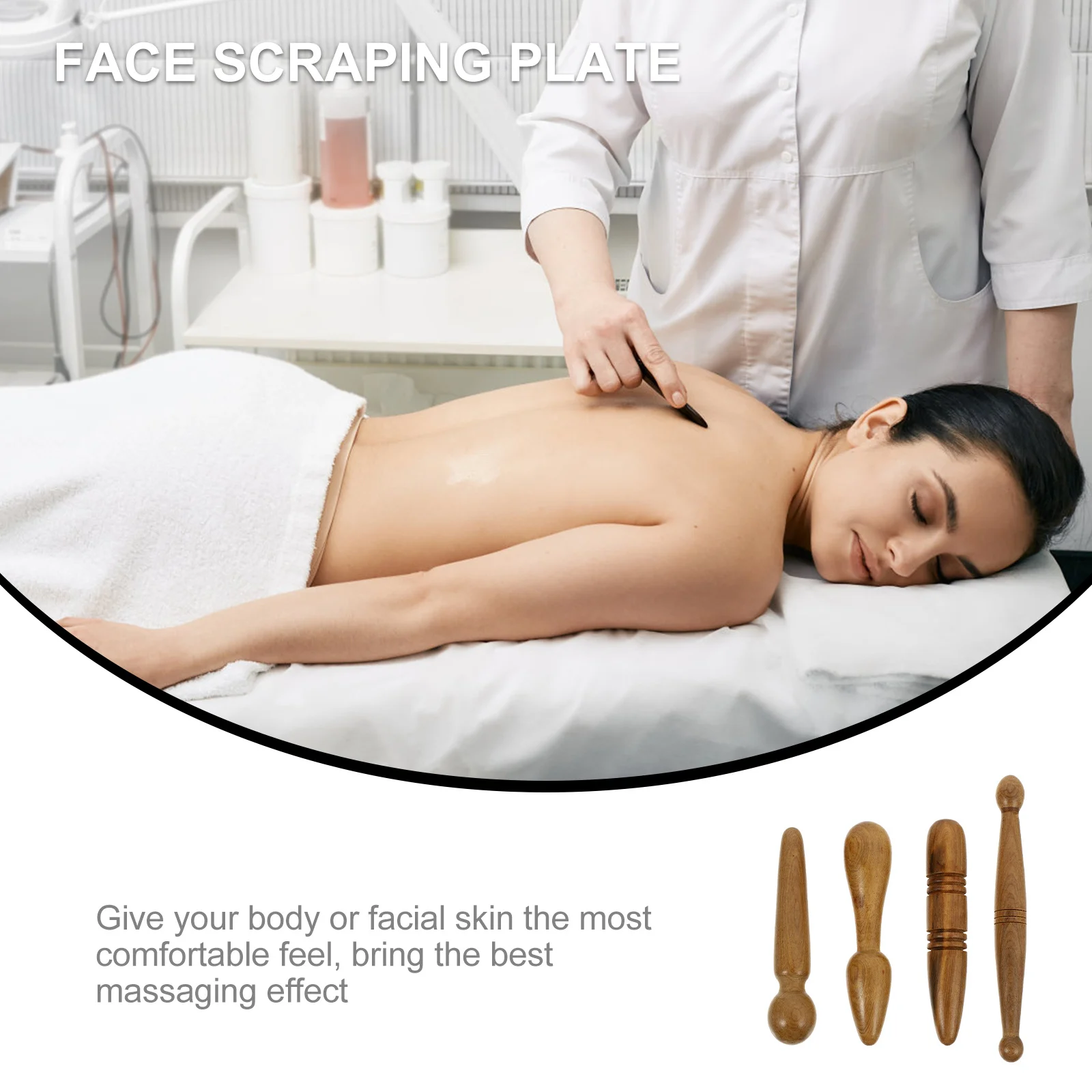 

4Pcs Acupoint Press Stick High-Quality Body Massage Rod for Relaxation and Pain Relief Compact Travel-Friendly Design Smooth