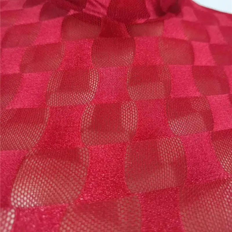 Abito elegante aderente a maniche lunghe da donna Abito sexy trasparente lavorato a maglia Maxi abiti Moda plaid Party Clubwear Abiti femminili