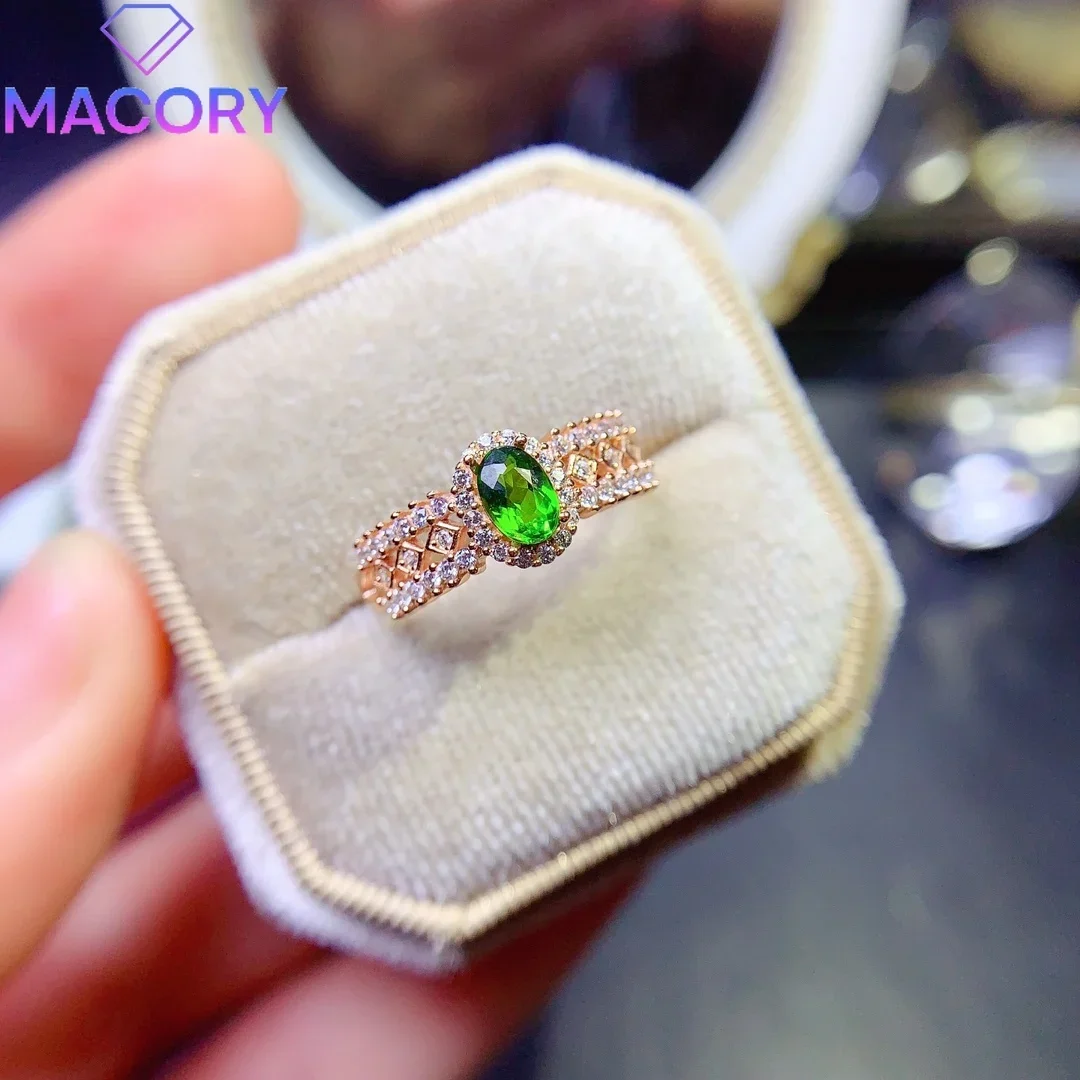 خاتم توباز طبيعي متزوج للنساء ماركة فاخرة فاخرة طبق الأصل من الفضة الإسترليني عيار 925 شهادة مجوهرات جوهرة أصلية للنساء. #5