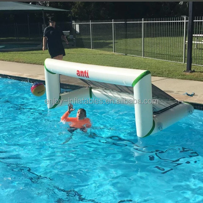아쿠아 스포츠 플레이 워터 폴로 골 인플레이터블 워터 축구 골 판매용