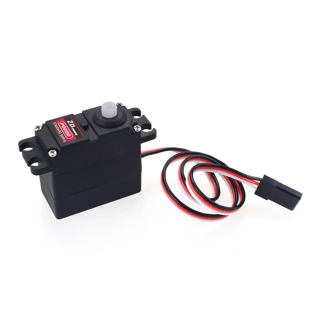 ZD Racing P0200 Servo de plástico de 20g (par de 3,5 kg, resposta rápida de alta precisão) para carros 1/16-1/12 RC, mini helicópteros e robôs