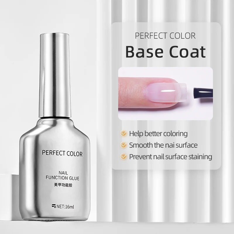 PERFEKTE FARBE, 16 ml, kein abwischbares Gel-Decklack- und Grundlack-Set – glänzende Oberfläche und langlebig, Soak Off LED-Nagellampe, Gel-Basislack – Detail 23