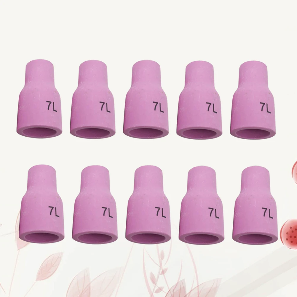 

10Pcs Ceramic Nozzle for Tig Welding 53N61L Argon Arc Welding Equipment Reliable Performance Extended Lifespan Smooth Operation