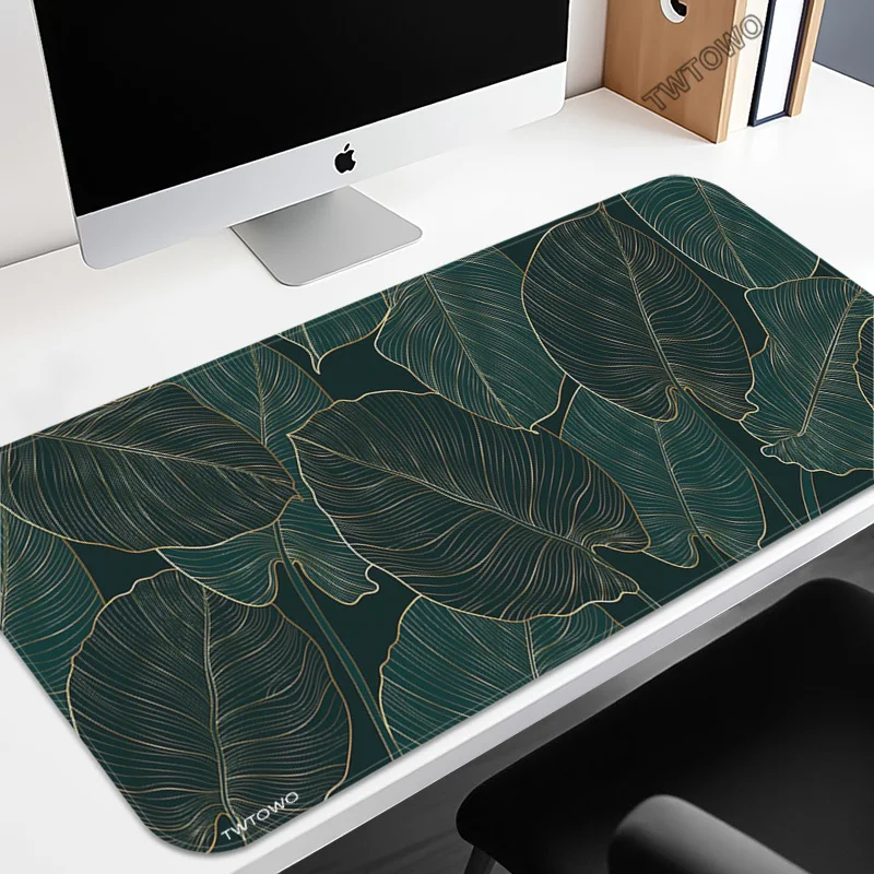 Mouse Pad Leaves Gamer printon demand Custom Computer Large Mousepad XXL MousePads Office Natural Rubber Table Mat Mouse Mats