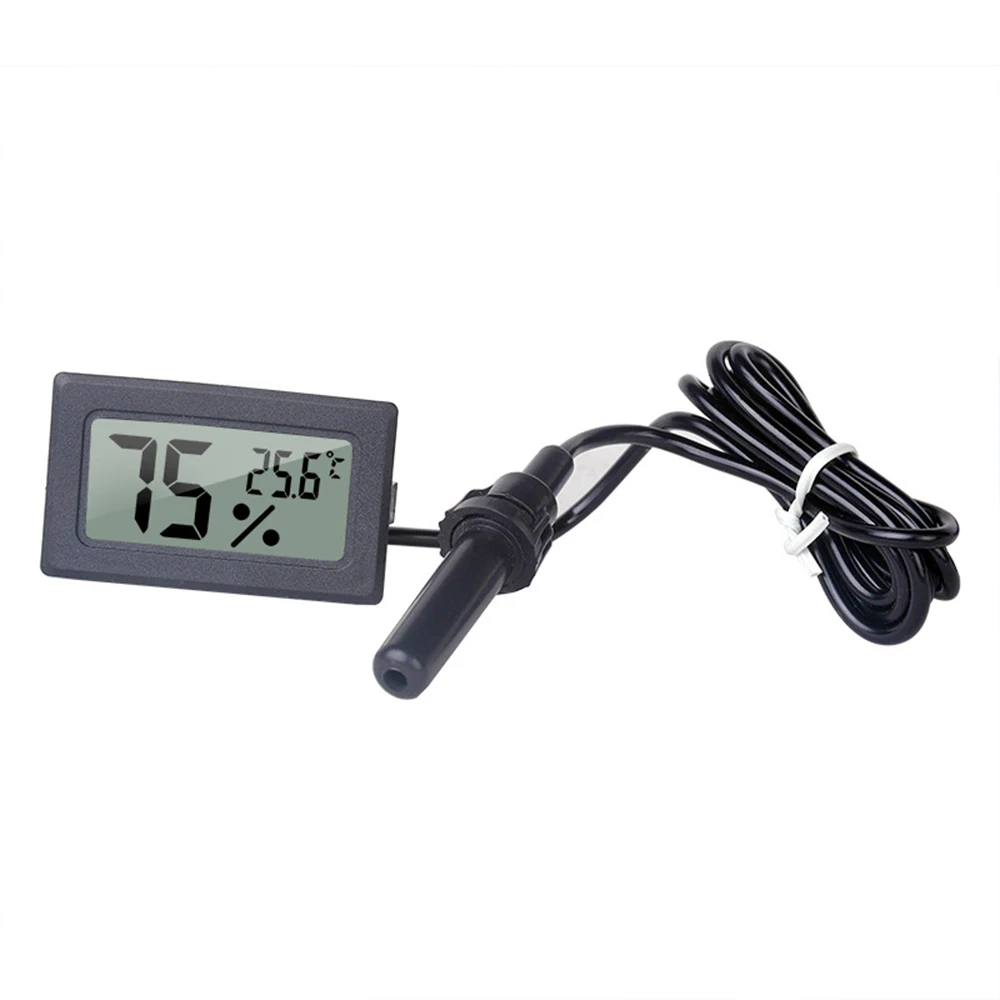 FY-12 Mini LCD Digitalthermometer Hygrometer Messgerät Tester Sonde Inkubator Aquarium Temperatur- und Feuchtigkeitsmesser Sensor Detektor – Detail 10