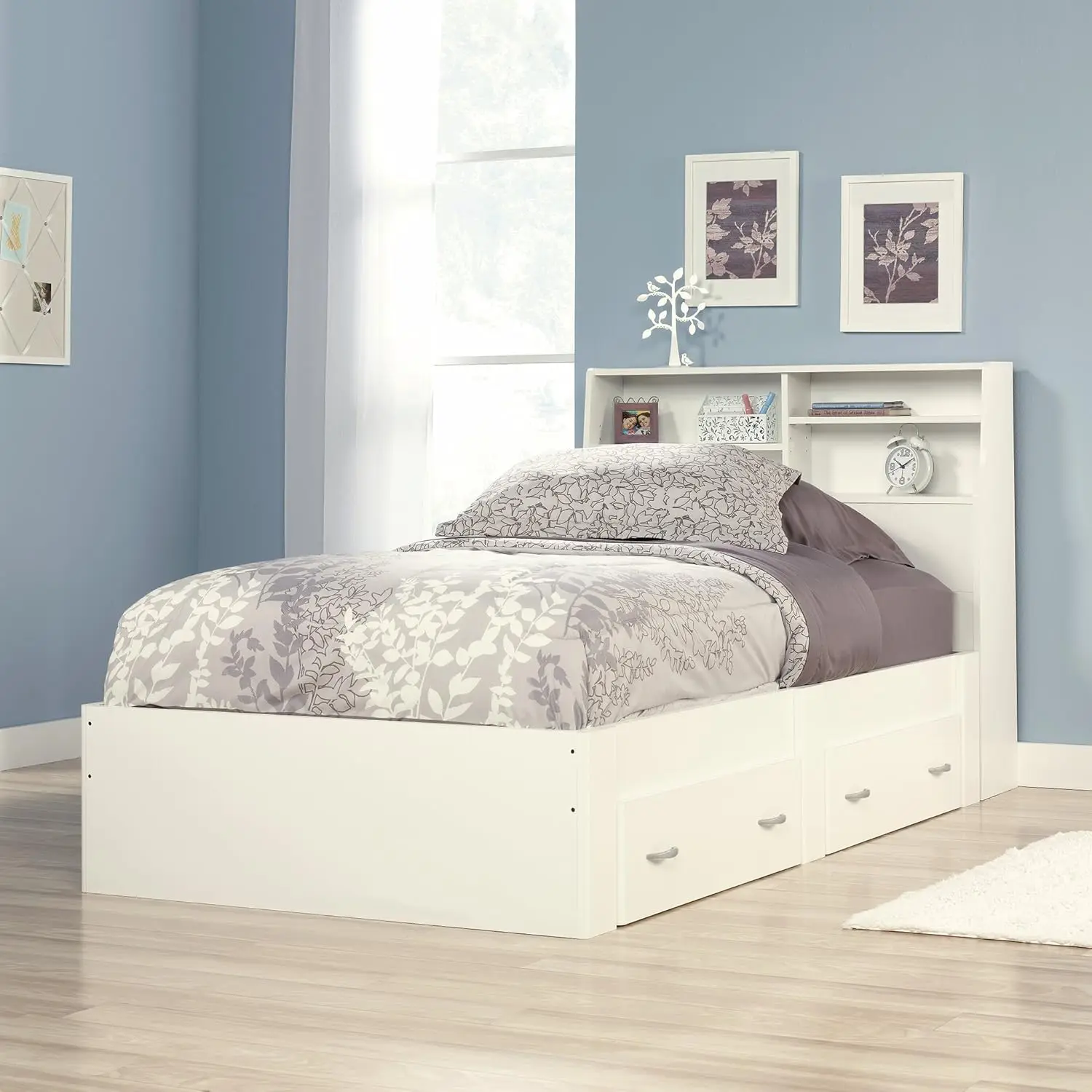 Beginnings Twin Platform Bed, Twin, Soft White finish