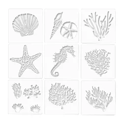 Spray Pattern Decor Scrapbook Stencils Animal Hollow Painting Template PET Templates The Crafts Drawing Child