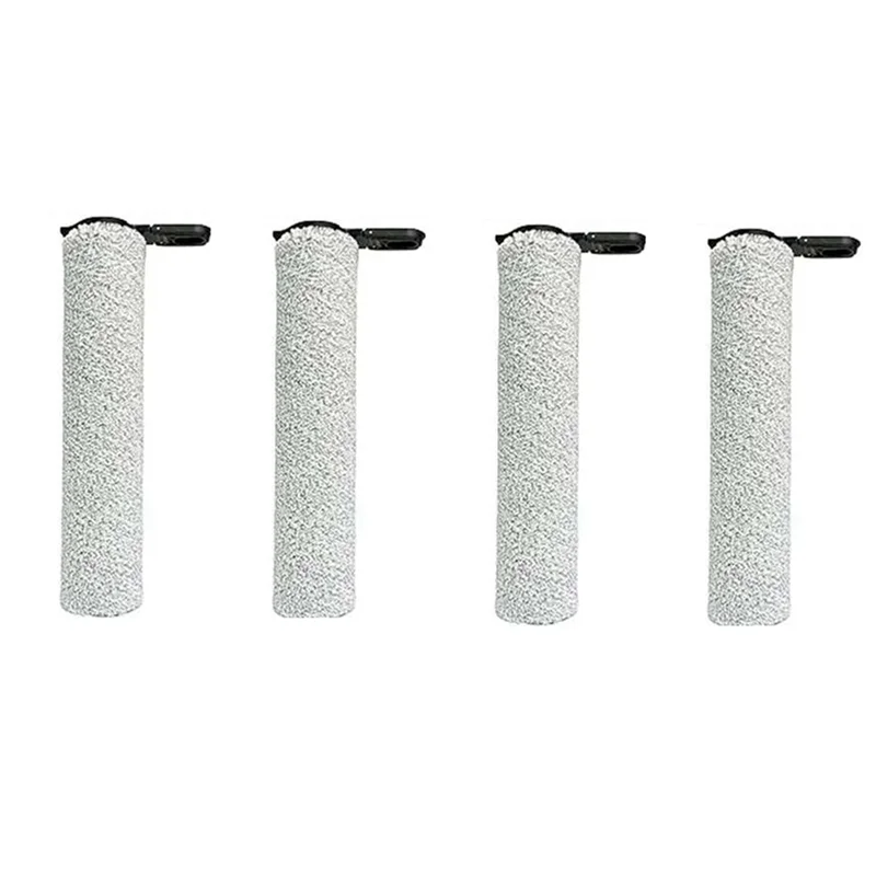 【Coupon!】For Tineco Floor ONE S7 Steam Floor Scrubber Cleaner 4 Pcs Roller Brush Spare Parts Replacement