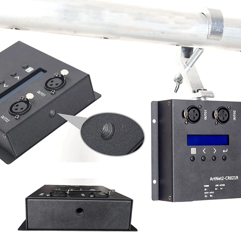 1 Stück Artnet DMX 512 Ethernet Lighting Controller Interface 2 Konverter Box Touch MA2 EU-Stecker