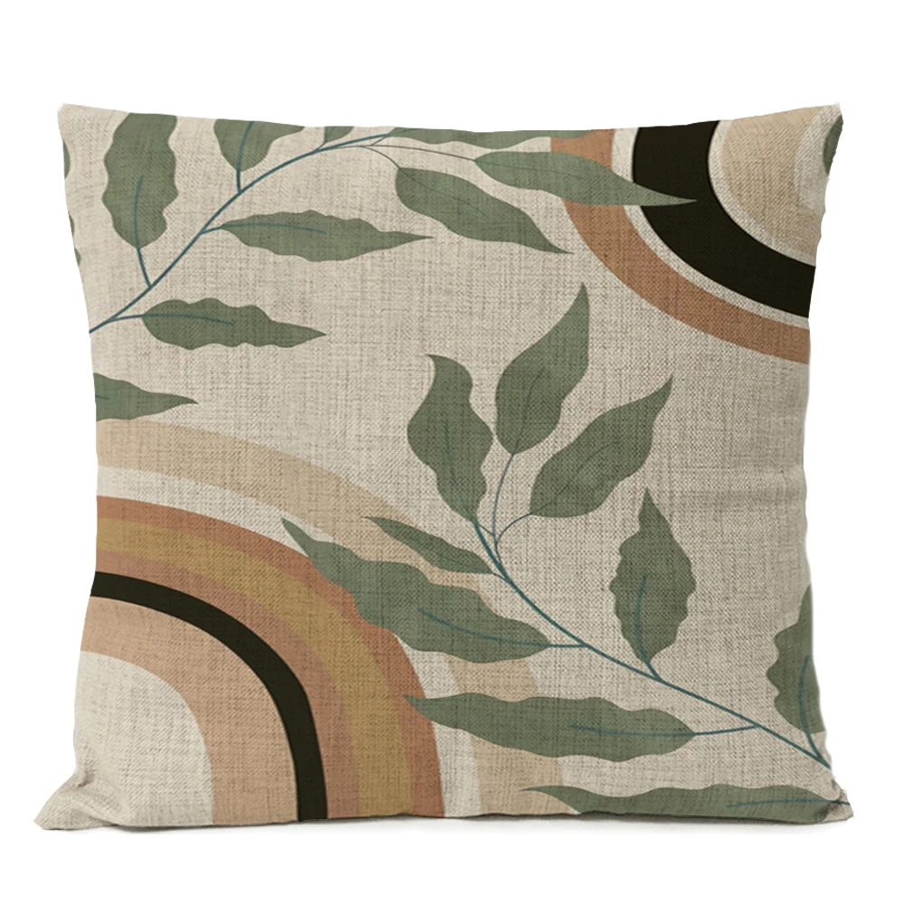 Home Decorative Boho Bohemia Floral Throw Pillow Case Geometric Floral Flowers Art Cushion Decoration Decor Sofa Pillows 50x50