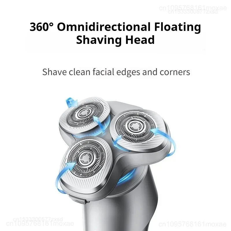 NEW Xiaomi Electric Shaver 3D Floating Blade Washable Electrical Rotary Shaver Trimmer Rechargeable Shaving Beard Machine Men