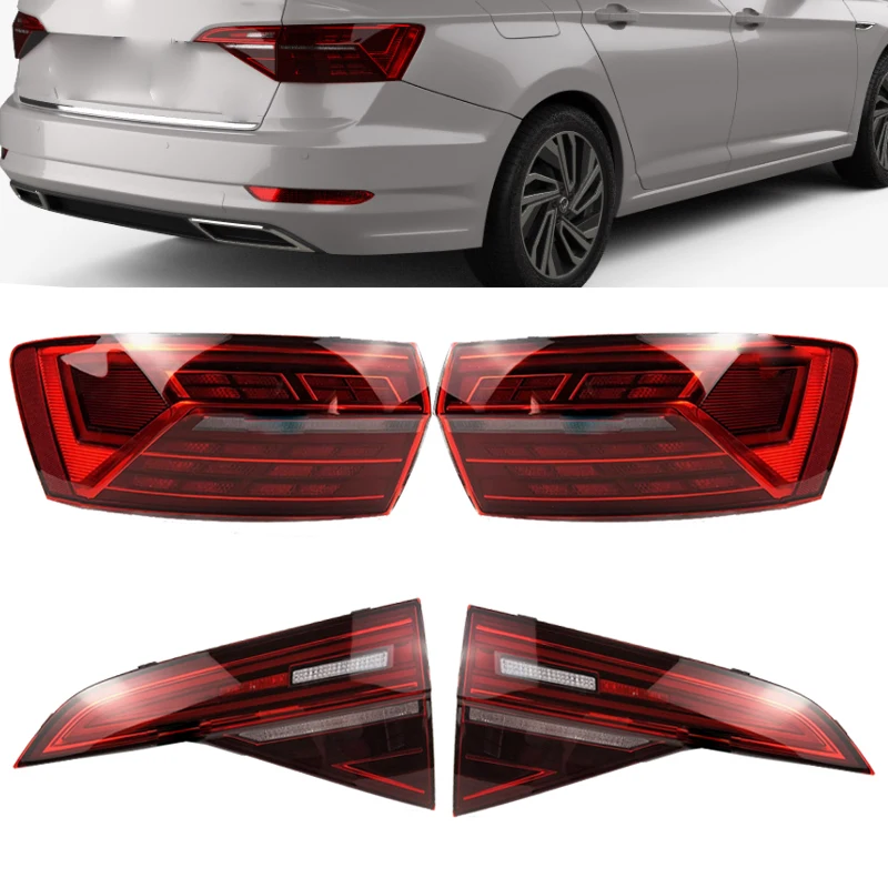 

For Volkswagen VW Sagitar Jetta 2019 2020 2021 Rear Tail Light Warning Headlight Turn Signal Lamp Car Accessories Tail Lamp