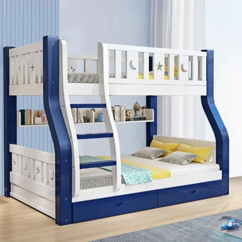 Unique European Nordic Bunk Bed Childrens Frame Living Room Kids Bunk Bed Princess Modern Letto Matrimoniale Bedroom Furniture