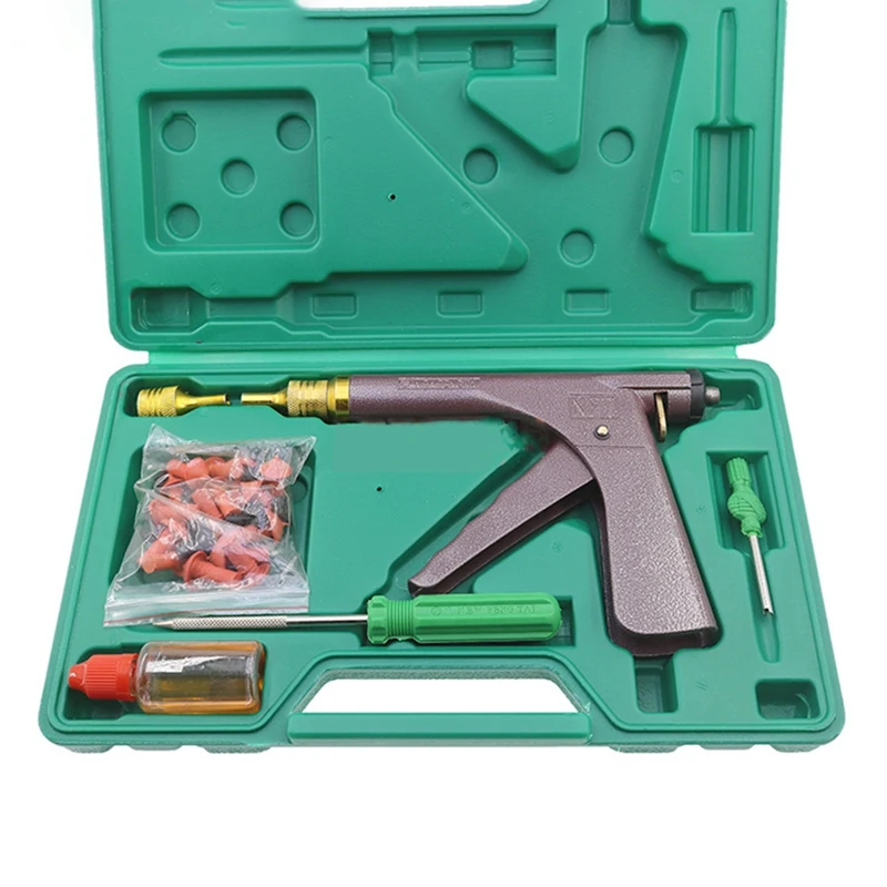 Car Tire Repair Tool Tire Repair Kit Auto Bike Tire Repair Puncture Plug Garage Motorcycle Wheel Vacuum Kit,Radial Rubbe-ABAM view 5