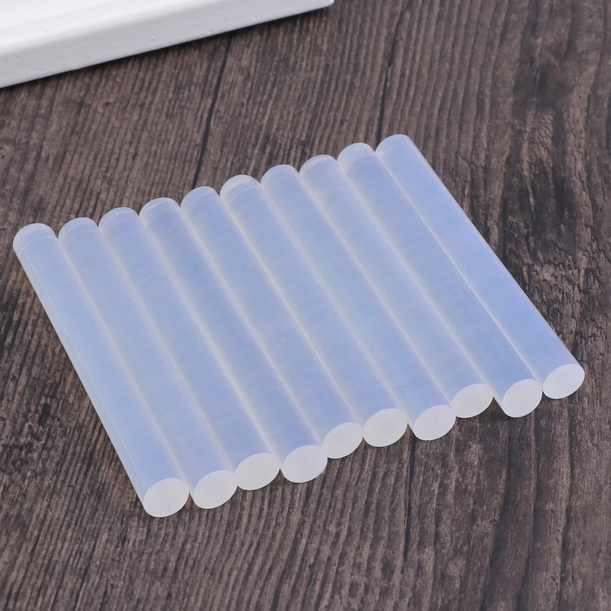 10 قطعة 11X100 مللي متر صمغ يسيح بالحرارة العصي الأبيض الشفاف لاصق قوي مرنة لتقوم بها بنفسك أداة إصلاح الحرفية للخشب والزجاج المعدني #6
