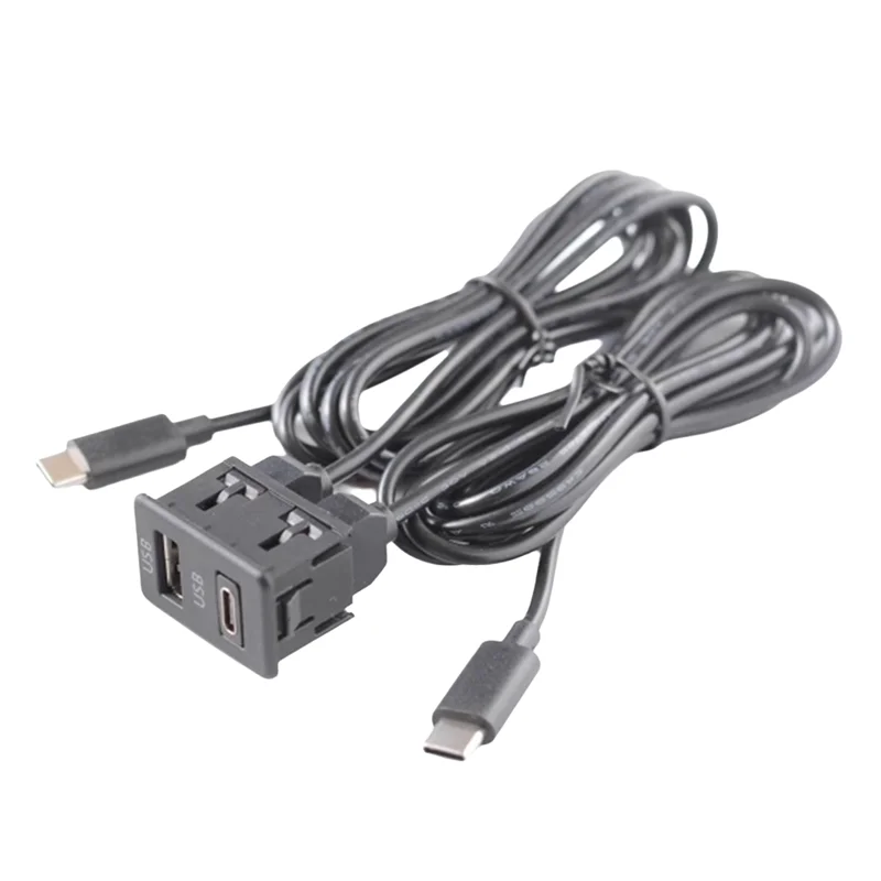 

Классическая автомобильная навигационная машина Android с двойным входом TYPE-C к интерфейсной панели USB + USB-C, удлинительный кабель, панель адаптера