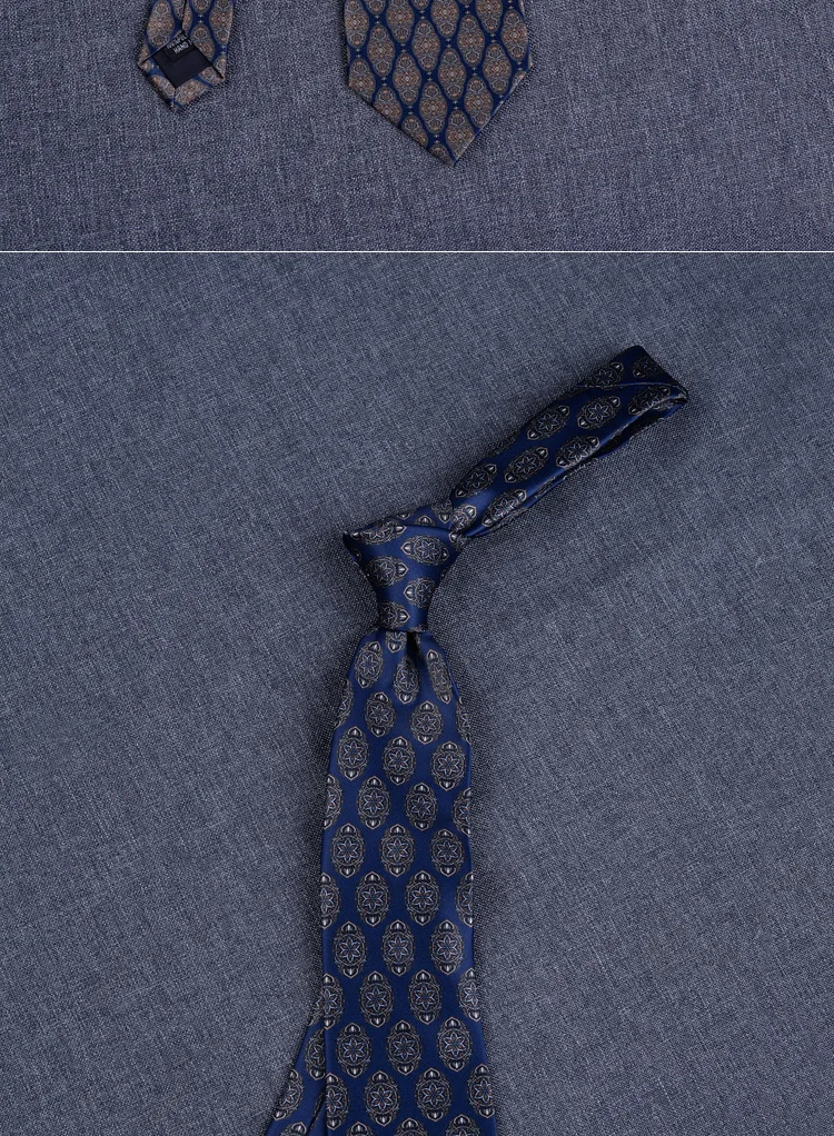 Neue 8cm Herren Krawatte Druck muster klassische Krawatten für Mann Bräutigam Groom sman Imitation Seide Blumen Krawatten Hochzeit Accessoires – Detail 35