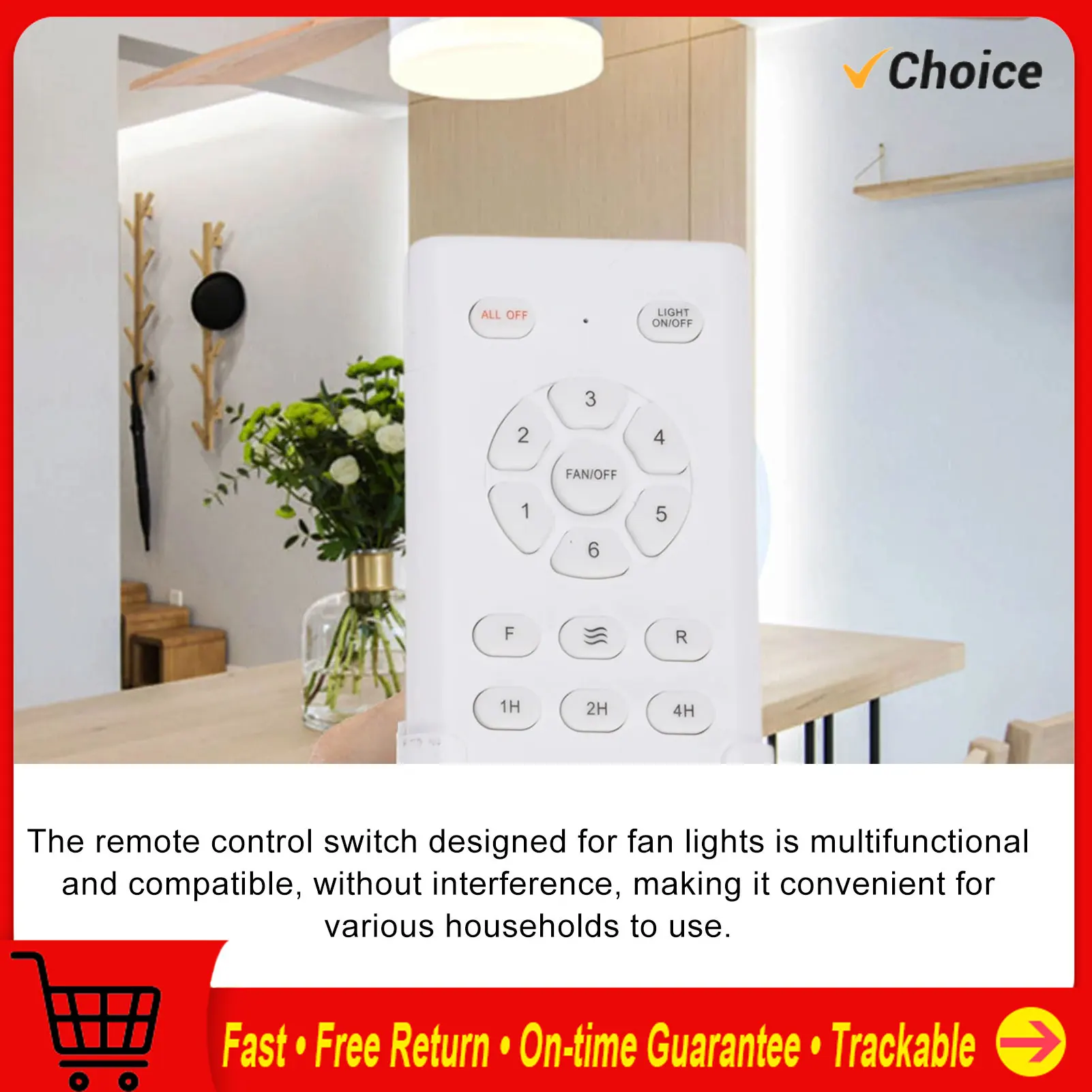 

Комплект дистанционного управления потолочным вентилятором, легкий ABS, на батарейках, сменный пульт дистанционного управления потолочным вентилятором для ремонта