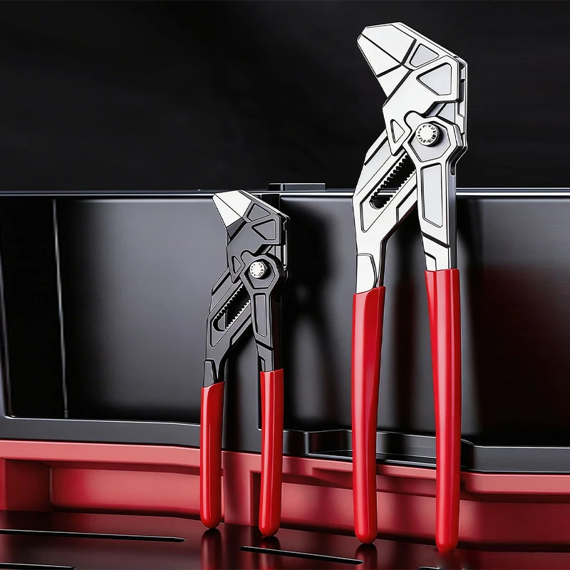 Quick Adjust Water Pump Pliers Multi Grip Groove Joint Plier Adjustable Wrench Tool For Plumbing Locking Household Plumbing Tool