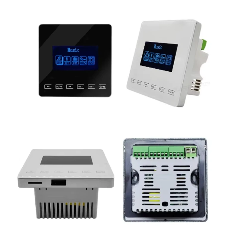 Factory Direct Sales Bluetooth Audio Player Controller Home Amplifier Background Music Host Receiver Plastic Embedded Power