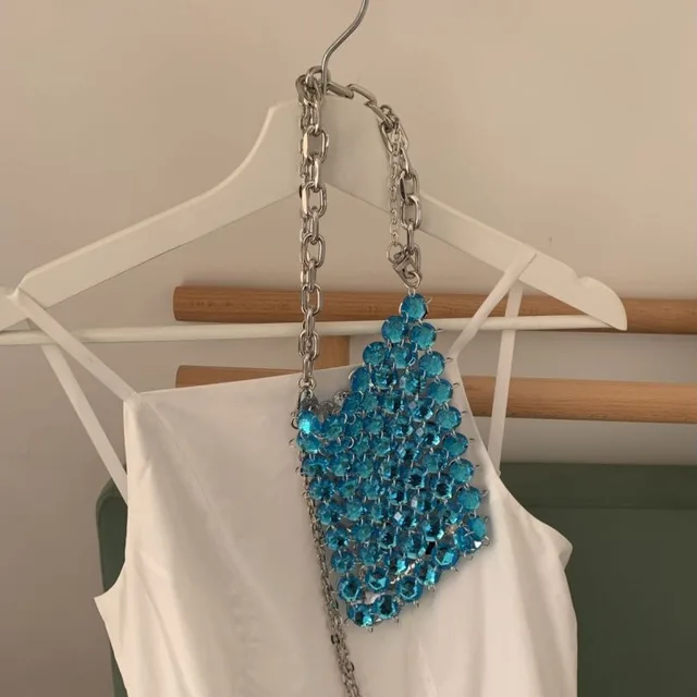 Torba z koralikami ręcznie trzymane letnie ramię perły na telefon szminka Crossbody z wcięciem, tkany torebki i torebki luksusowy projektant