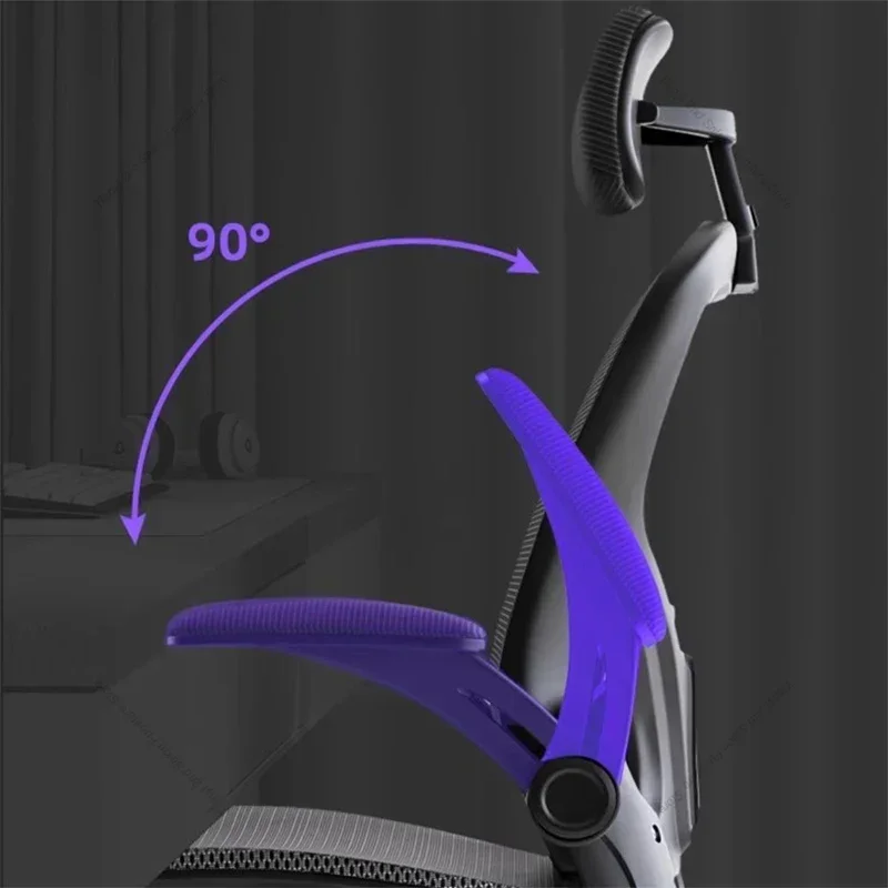 Ergonomic Backrest Office Chair Comfort Sedentary Adjust Work Office Chairs Lounge Meditation Salon Furniture Chaise Bureau FYOC