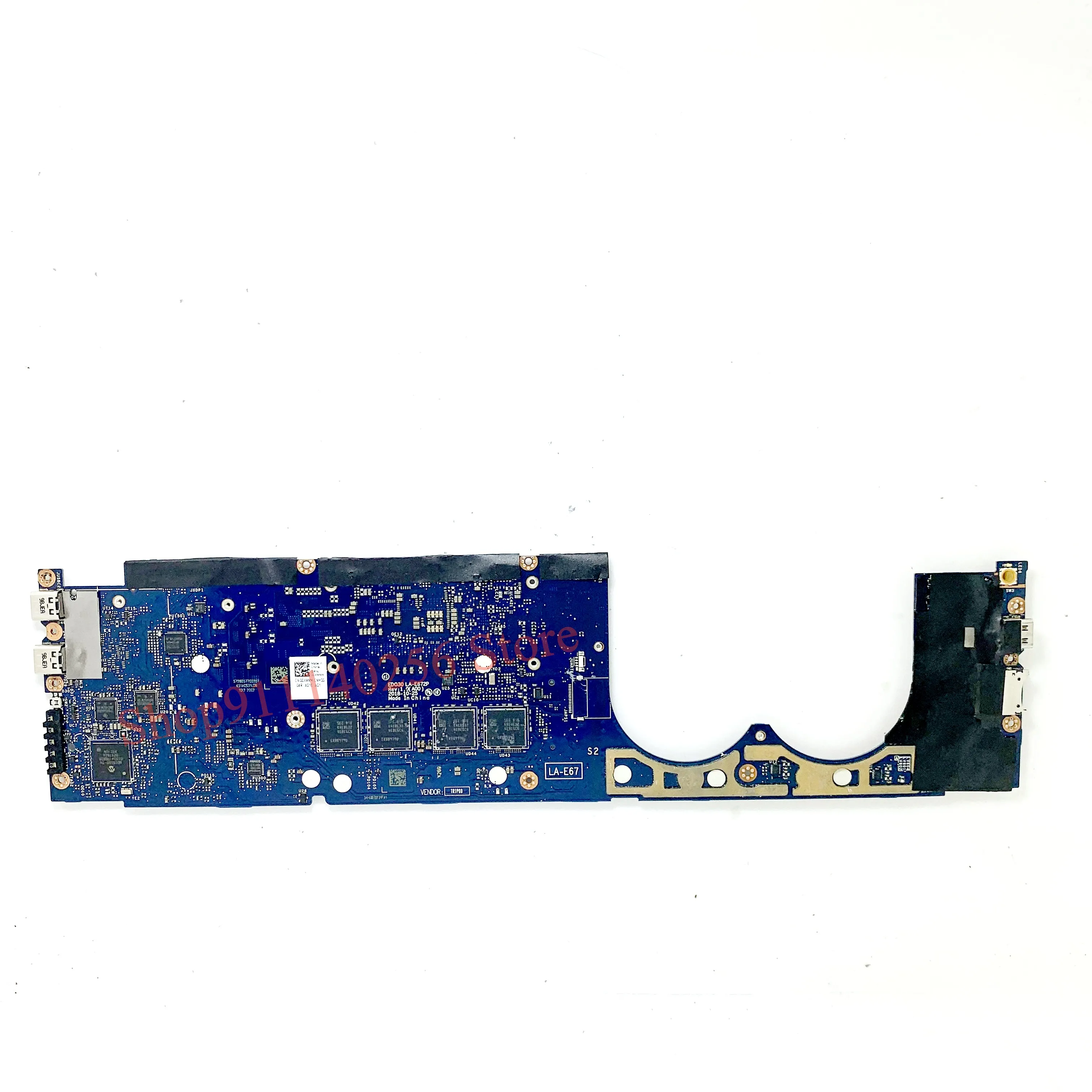 CN-00XMMK 00XMMK 0XMMK Mainboard For DELL 9380 Laptop Motherboard EDO30 LA-E672P With SRFFZ I3-8145U CPU 100% Full Working Well