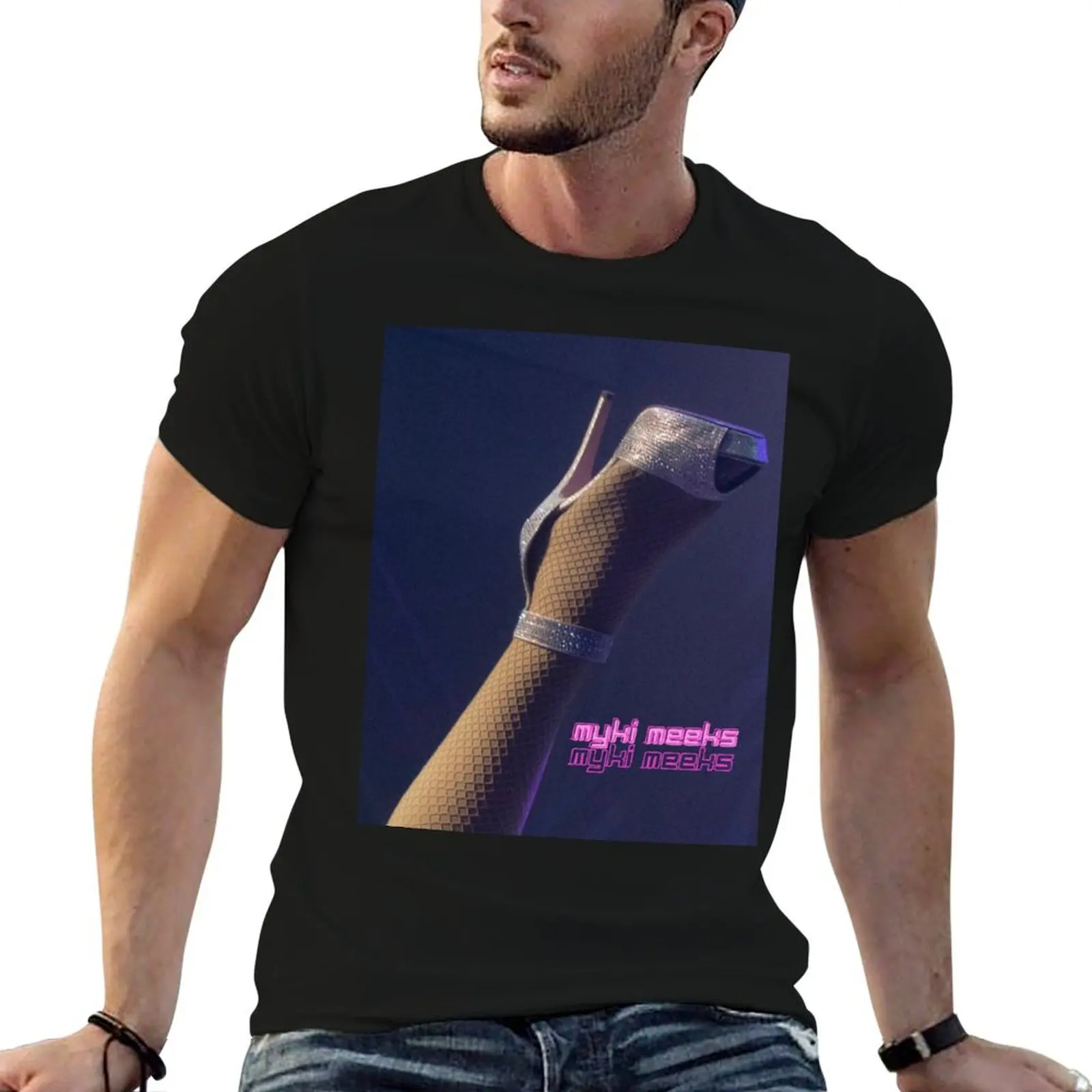 Miss Myki Shoe T-Shirt anime t shirts for man men t shirt cotton 100% man t shirts for men casual T-shirt