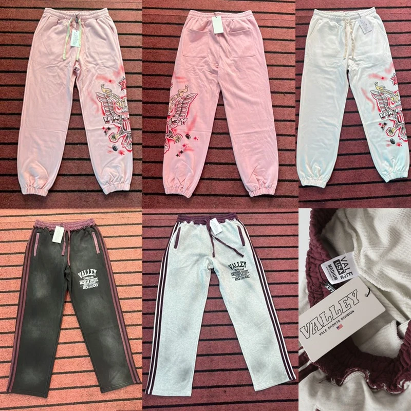

Best-selling Brand VALLEY Sweatpants Autumn Winter Street Fashionable Printed Men Women Loose VALE Casual Pants