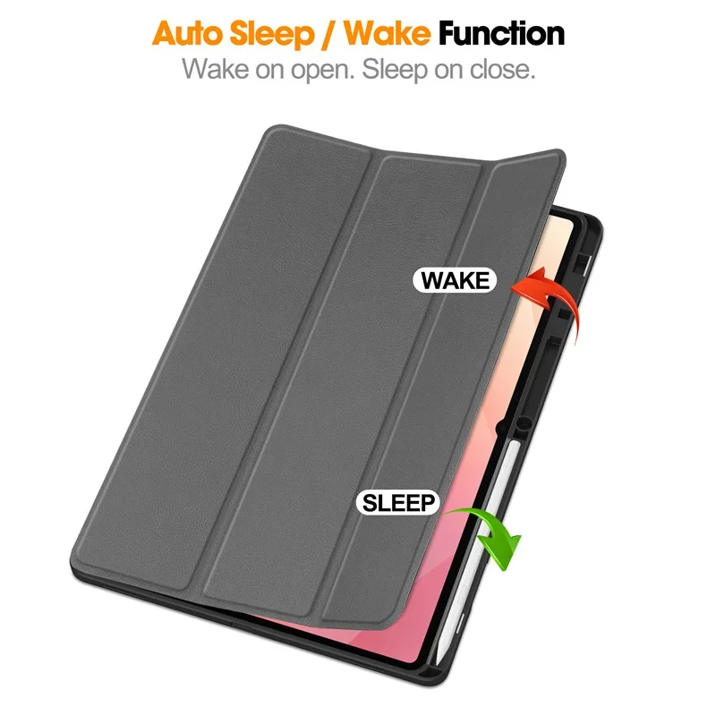 For Samsung Tab S12 Ultra Case 14.6 inch Trifold Magnet Stand Smart Cover For Funda Galaxy Tab S12 Ultra Case with Pencil Holder