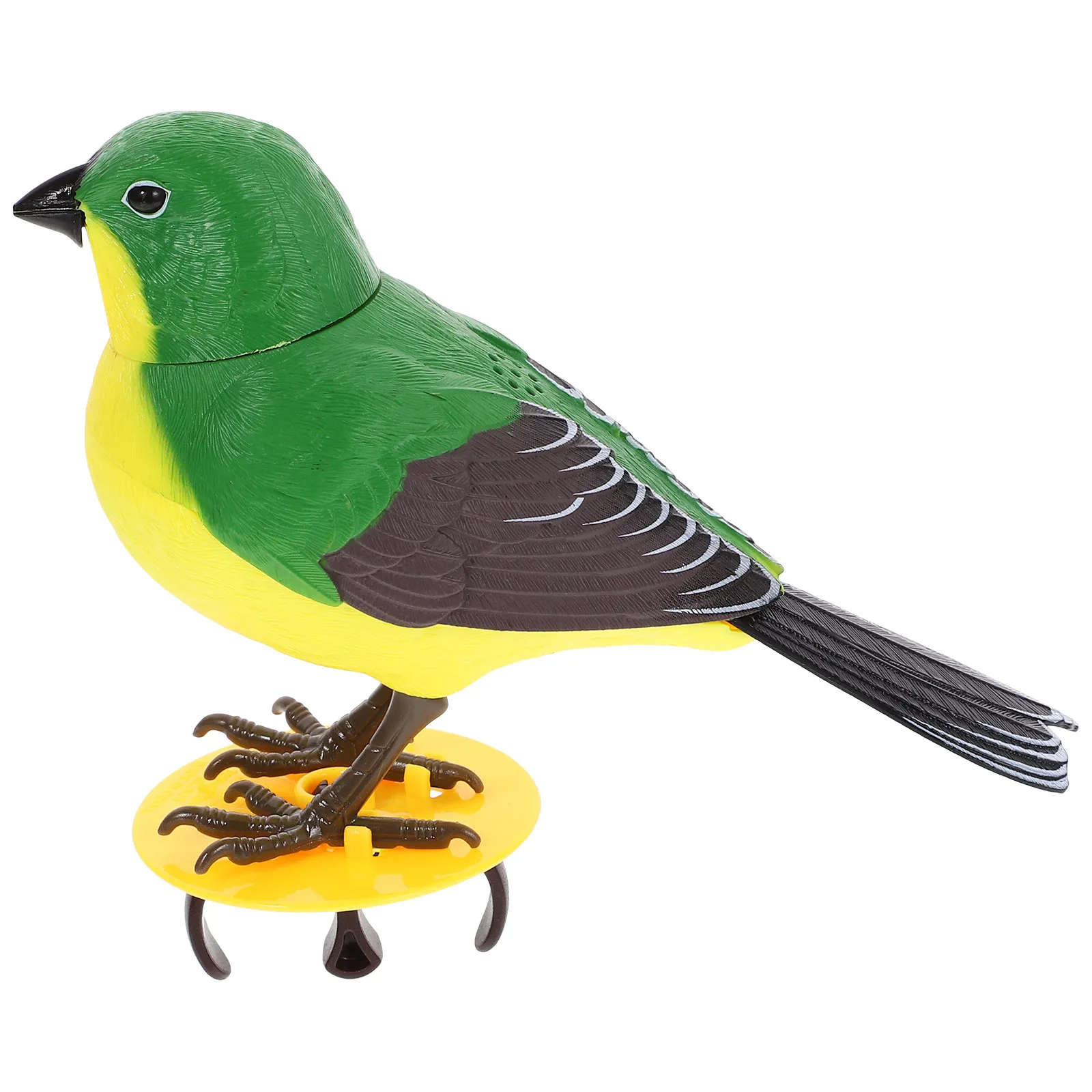 

Электрическая интерактивная игрушка-птичка с функцией контроля звука, поющая птица, забавное украшение для дома и офиса