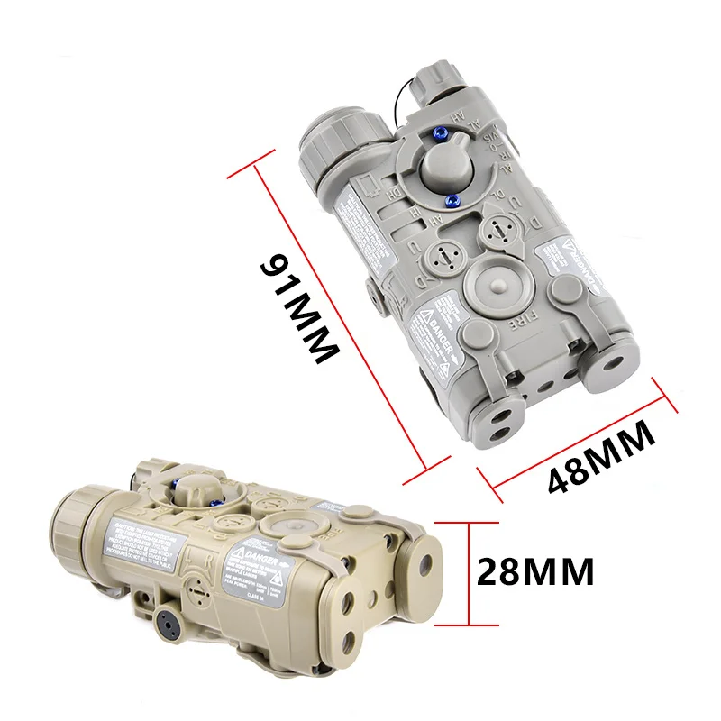 Tactical NGAL Nylon Laser Indicator Dummy Box Indicator Decorative Model Dbal-a2 Peq-15 LC-5C Airsoft Hunting Non-function Laser