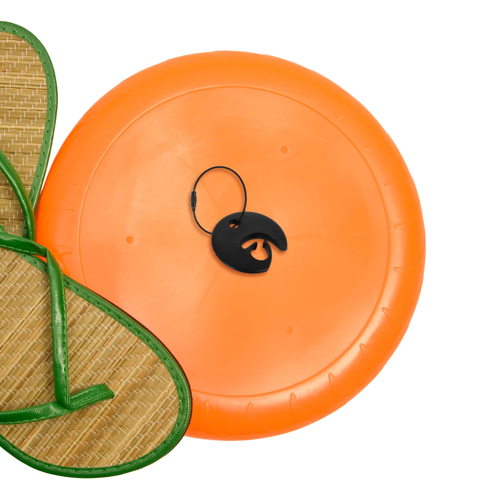 

2pcs Flying Clip Outdoor Sport Holder With Wire Cable Portable Exercise Disc Organizer Durable Plastic Disc Hanger For Carrying