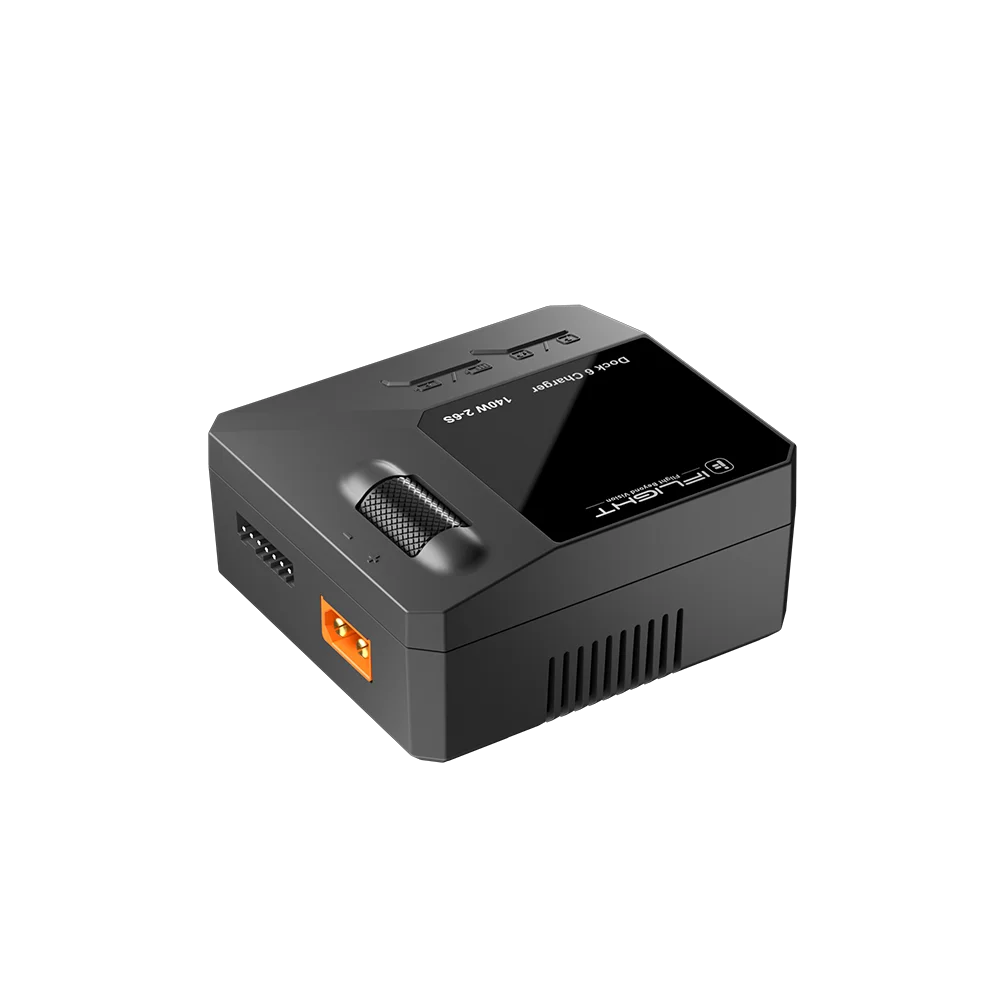 

Док-станция IFlight Smart Drone Зарядное устройство 140 Вт с двойным входом Type-C PD3.1 XT60, совместимое с обычными Lipo LiHv аккумуляторами IFlight